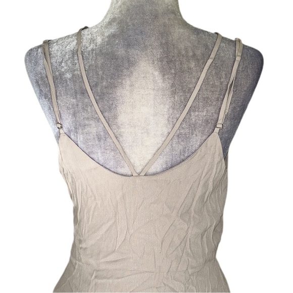 NEW Saylor x Revolve Mallory Beige Feather Rhinestone Mini Dress in Nude - S - Picture 10 of 16